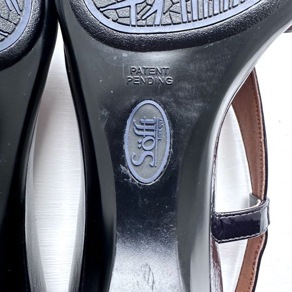 SöFFT Womens Wedge Navy Patent Leather 8 M - Picture 11 of 13